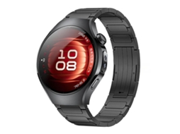 Bracelete Para Huawei Watch 5 (42mm) - Liga De Titânio - Fecho Dobrável De Liberação Rápida Preta
