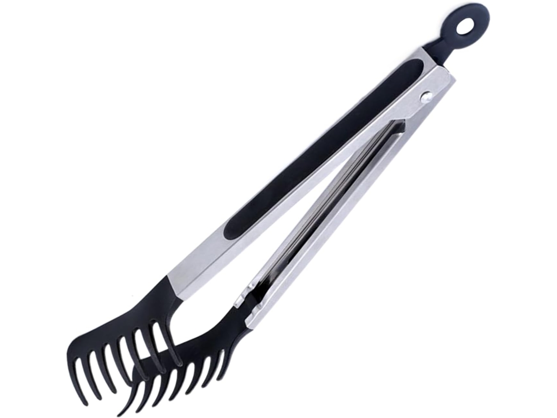 Pinça De Cozinha, Colher Resistente Para Massa Com Função De Preensão, Pinça Prática De Aço Inoxidável Para Churrasco E