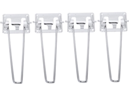Conjunto De 4 Pés Mesa Dobráveis Resistentes Com Base Espessa E Estáveis Para Móveis Escritório Doméstico