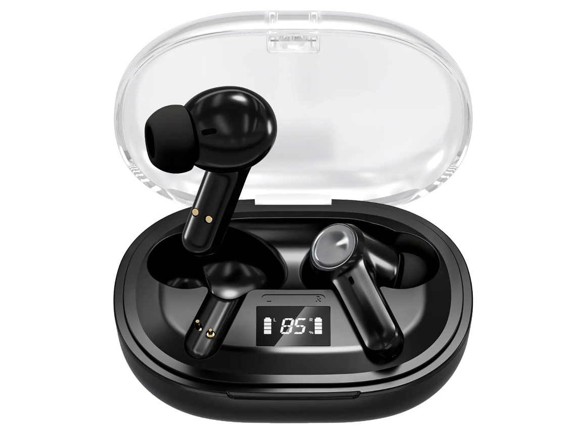 Fones De Ouvido Bluetooth Sem Fio, Som Estéreo Hi-fi, Com Visor Digital.