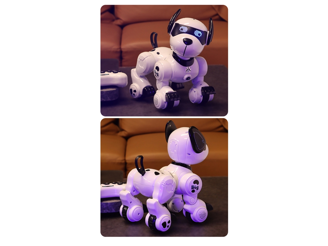 Perro Robot Programável Por Controle Remoto Inteligente Brinquedo Com Canções E Funções Interativas