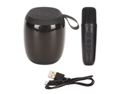 MÁQUINA DE KARAOKÊ MINI COM MICROFONE BLUETOOTH MARCA Mali