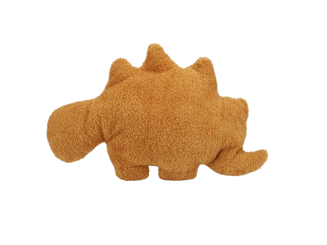 Primerox almofada de Pelúcia Dinossauro Laranja Adorável 43cm Costura Precisa Brinquedo de Pelúcia