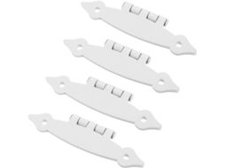 Conjunto De 4 Dobradiças Aço Para Móveis, Ideais Portas Internas E