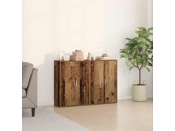 Vidaxl Buffet 2 Pcs Madeira Antiga 60 X 31 X 84 Cm Madeira Processada
