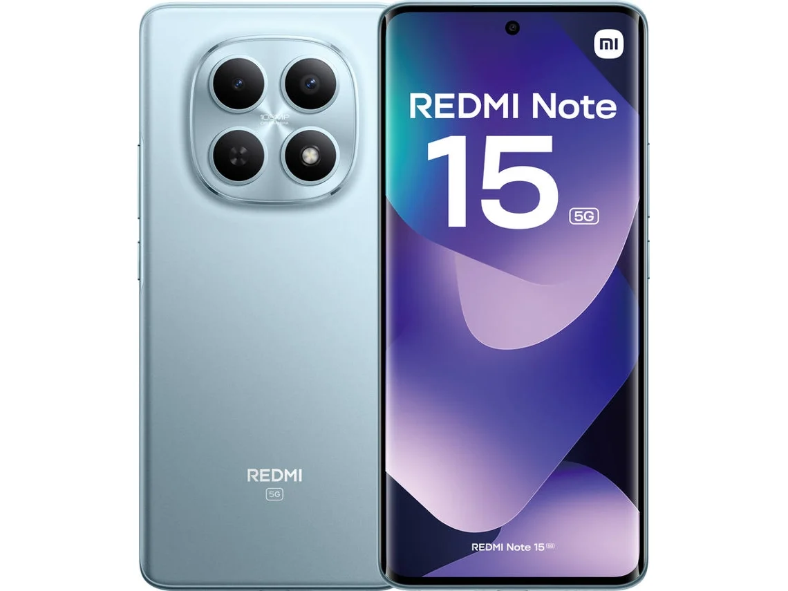 Smartphone XIAOMI Redmi Note 15 5G (6.77'' - 8 GB - 256 GB - Azul Glaciar)