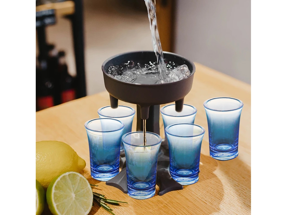 Copos de acrílico inquebráveis para vinho e água.