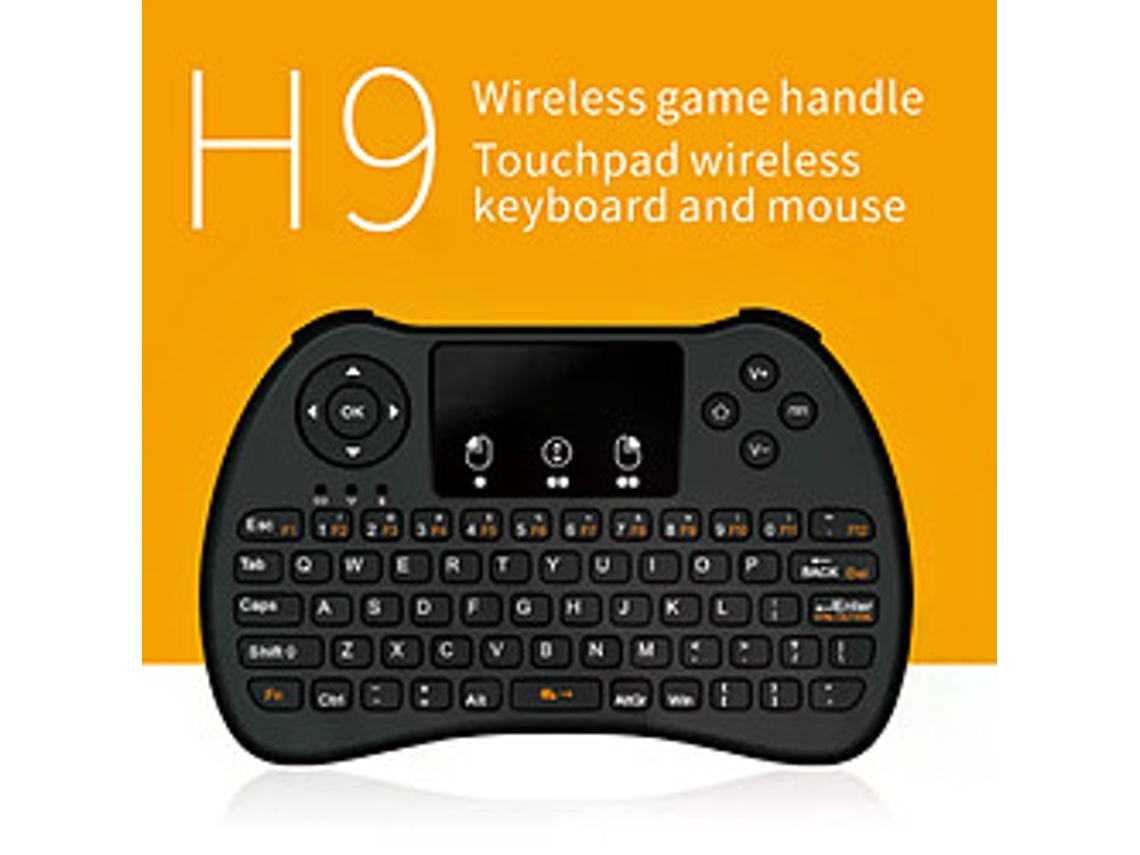 Teclado Sem Fio H9 Fly Air Mouse Mini Oem