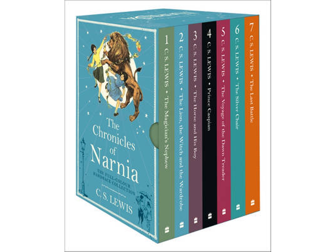Livro The Chronicles of Narnia box set de C S Lewis (Inglês - Capa Dura)