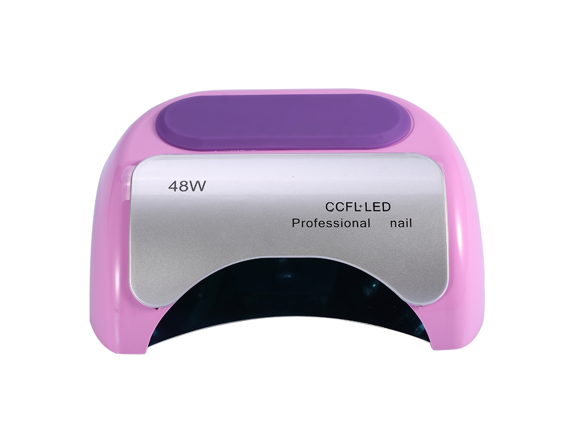 Lâmpada Uv Ccfl 48w Com Led Para Secador De Unhas, Esmalte Em Gel, Manicure E Pedicure, Rosa Escuro