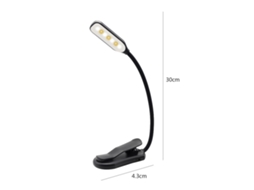 Rebe-luz De Leitura Recarregável Com 7 Leds, 3 Níveis De Brilho, Interruptor Táctil, Clampável Para Livros, Crianças, Lâmpada De Noite