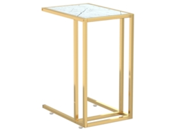 Computer Side Table, Computer Side Tables Vidaxl Branco Vidro (n/a)