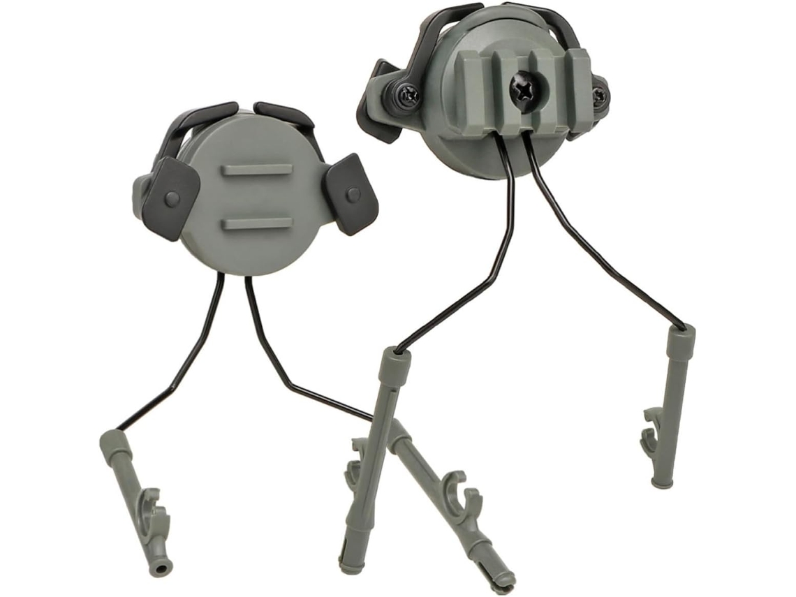 Sherchpry Accessoire En Alliage Et Nylon Rail De Casque Extérieur Casque De Tir Pour 19-21mm Support Rotatif