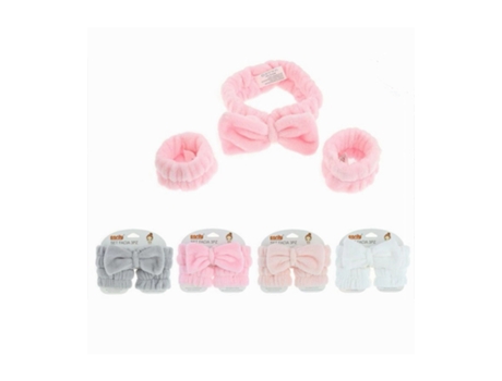 Cópia do conjunto 3pz Polsini Fascia Capelli Con Cuori Colorati Lavaggi Viso Trattamenti 10751