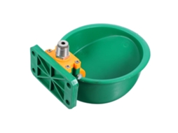 Bebedouro Automático Para Ovelhas E Cabras De Grande Porte, Com Reservatório De Água Verde.