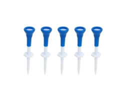 5pcs Têxteis De Golfe Ajustáveis Em Altura Estáveis Azuis De Plástico Para Práticas De Golfe