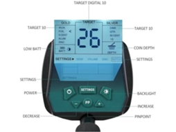 Detector de Metais À Prova D'água para Adultos com Tela Lcd, 4 Modos, Busca de Tesouros Precisa. SFUSHOS