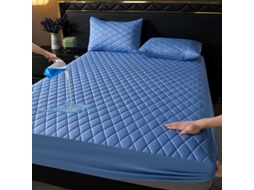 Lençol Com Elástico Impermeável,90x200cm, Protetor De Colchão Antiderrapante, Adequado Para Uso Doméstico E No Quarto Azul Celeste Hexinyigjly