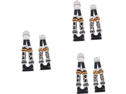 Conjunto De 3 Pulseiras De Relógio Masculinas Em Aço Inoxidável Preto Para Montagem Própria.