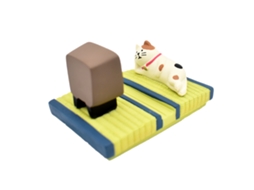 Suporte de Telefone Gato Resina Leve Estável Universal Mesa