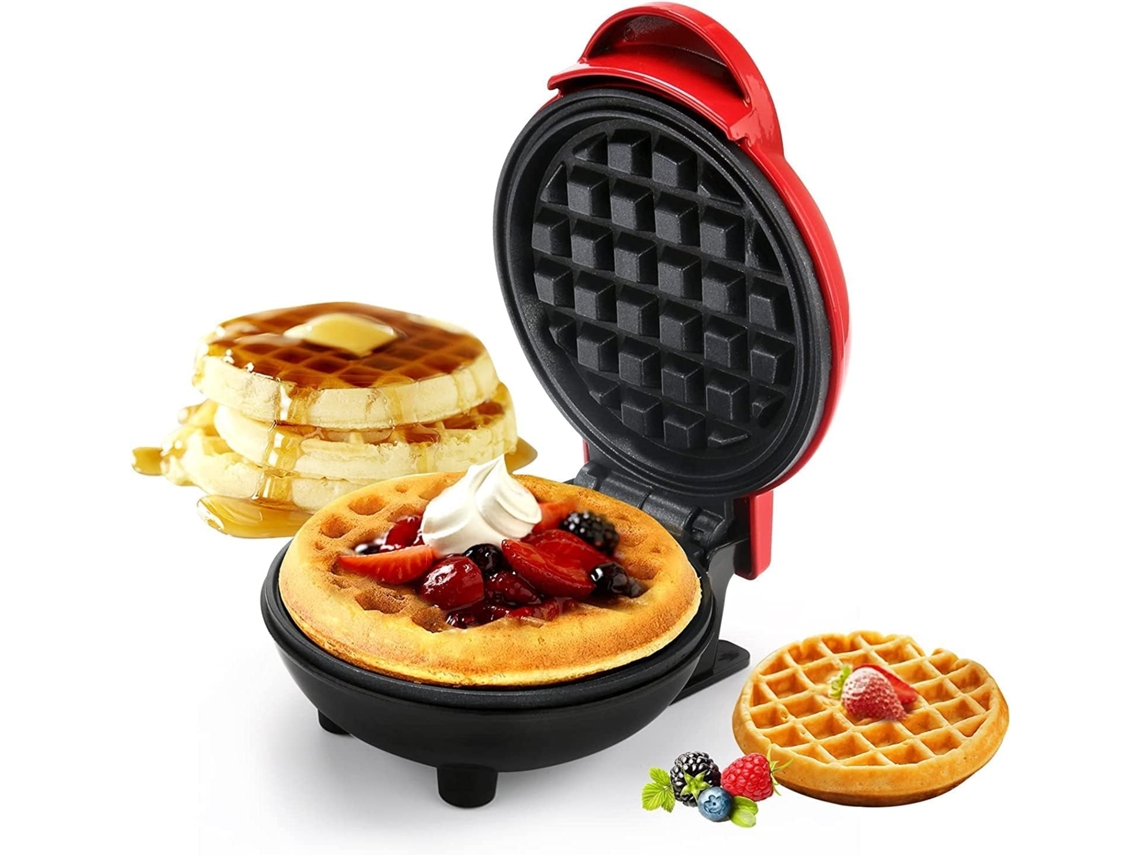 Mini Máquina De Waffle 3 Em 1, Eletrodoméstico De Cozinha Fácil De Limpar, 10 Cm(4 Polegadas), 350 Watts