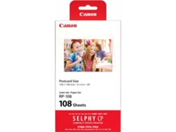 Conjunto Papel e Tinteiro Canon RP-108 (Outlet Caixa Aberta - 108 Folhas)