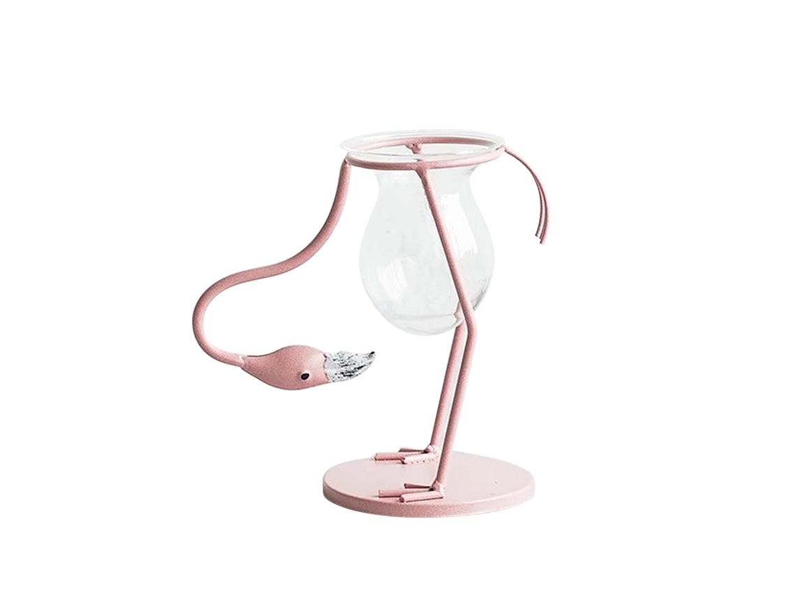 Vaso de Flores em Vidro com Flamingo LAXISCREED