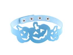 Colar De Couro Pu Abóbora Hollow Estilo Euroamericano Halloween