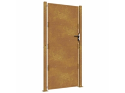 Garden Gate, Garden Gates Vidaxl Marrom Aço (100 X 175 Cm)
