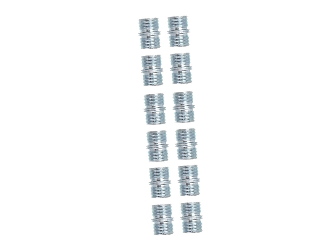 Porcas de Aço Para Conectores de Prateleiras, Rosca Transparente, 12 Peças, Acessório Prático Para Prateleiras E