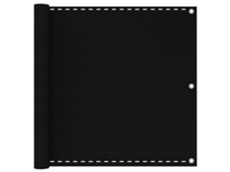 Vidaxl Tela De Varanda 90x500 Cm Pead Preto