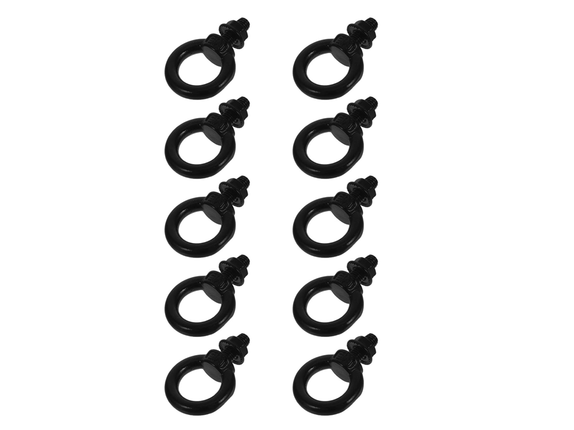 Conjunto De 10 Parafusos E Porcas De Olhal Em Aço Inoxidável Para Elevação E Fixação Multiuso.