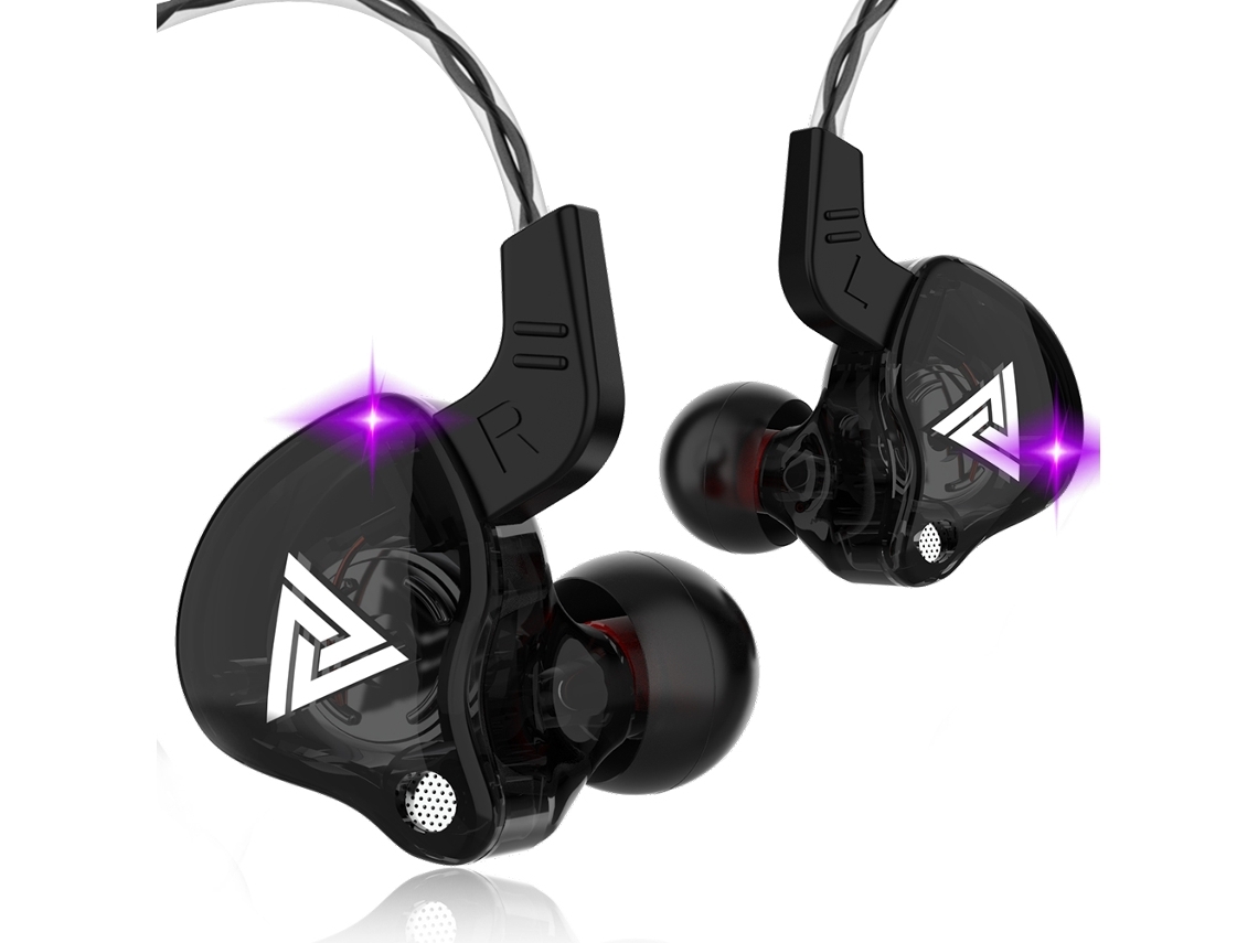 Auriculares Original Qkz Ak6 Driver De Cobre Alta Fidelidade Com Fio Microfone*