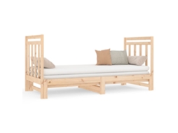 Estrutura Sofá Cama de Puxar Pinho Maciço MAISON EXCLUSIVE (90x190 cm)