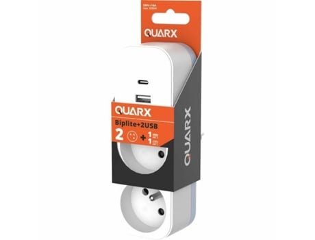 Extensão Com 2 Tomadas Com Interruptor Quarx 3680 W