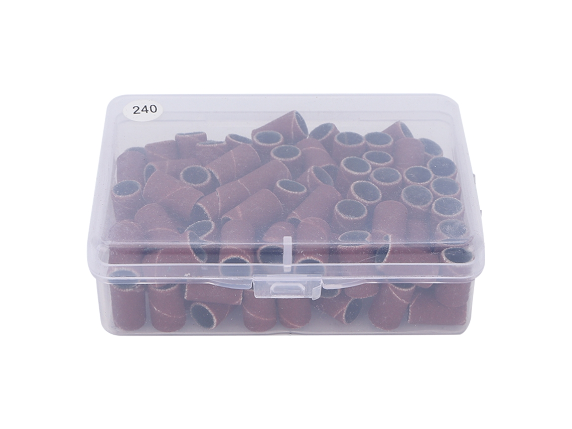 100pcs Fitas De Lixamento Para Unhas 240 Para Manicure Pedicure Polimento Remoção De Pele Morta Brocas De Lixar Unhas