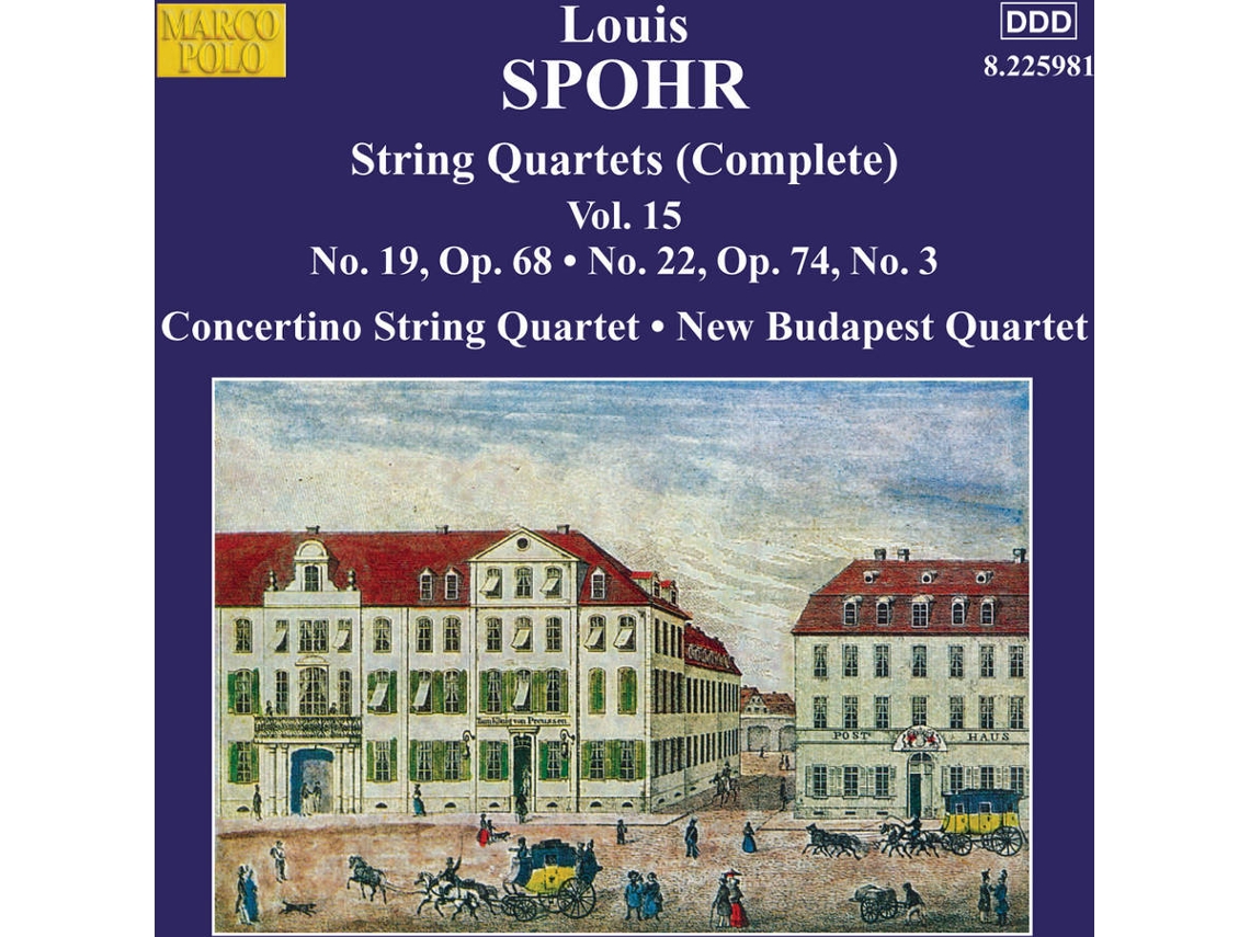 CD Concertino String Quartet/New Budapest Quartet - Sämtliche Streichquartette Vol.15 (1CD)