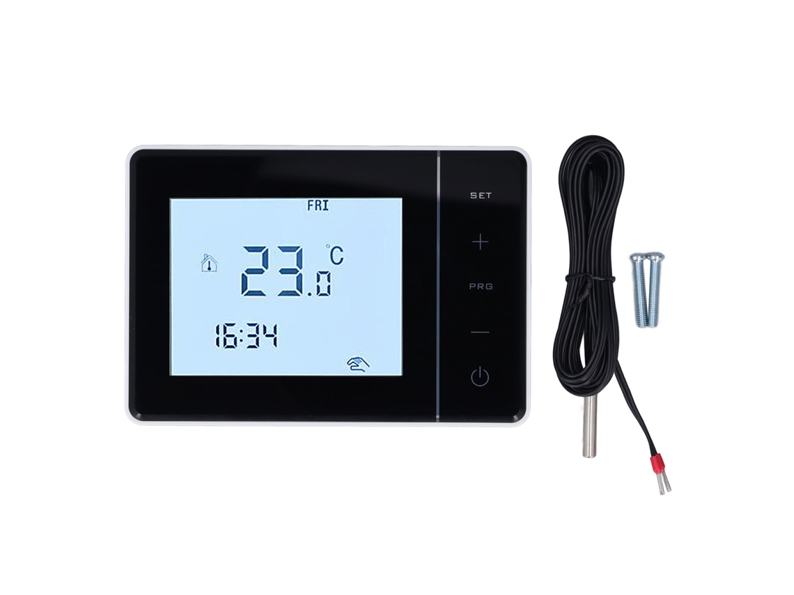 Termostato digital programável ntc2.5m controlador de temperatura aquecimento resfriamento ac100 230v