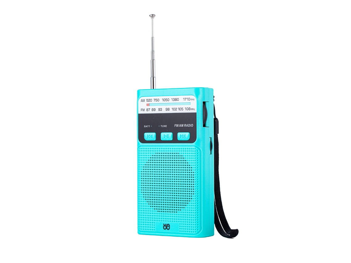 Rádio Portátil, Rádio De Bolso Analógico Fm/am Recarregável Com Lanterna.