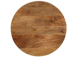 Vidaxl Tampo De Mesa Redondo Ø50x2,5cm Madeira De Mangueira Maciça