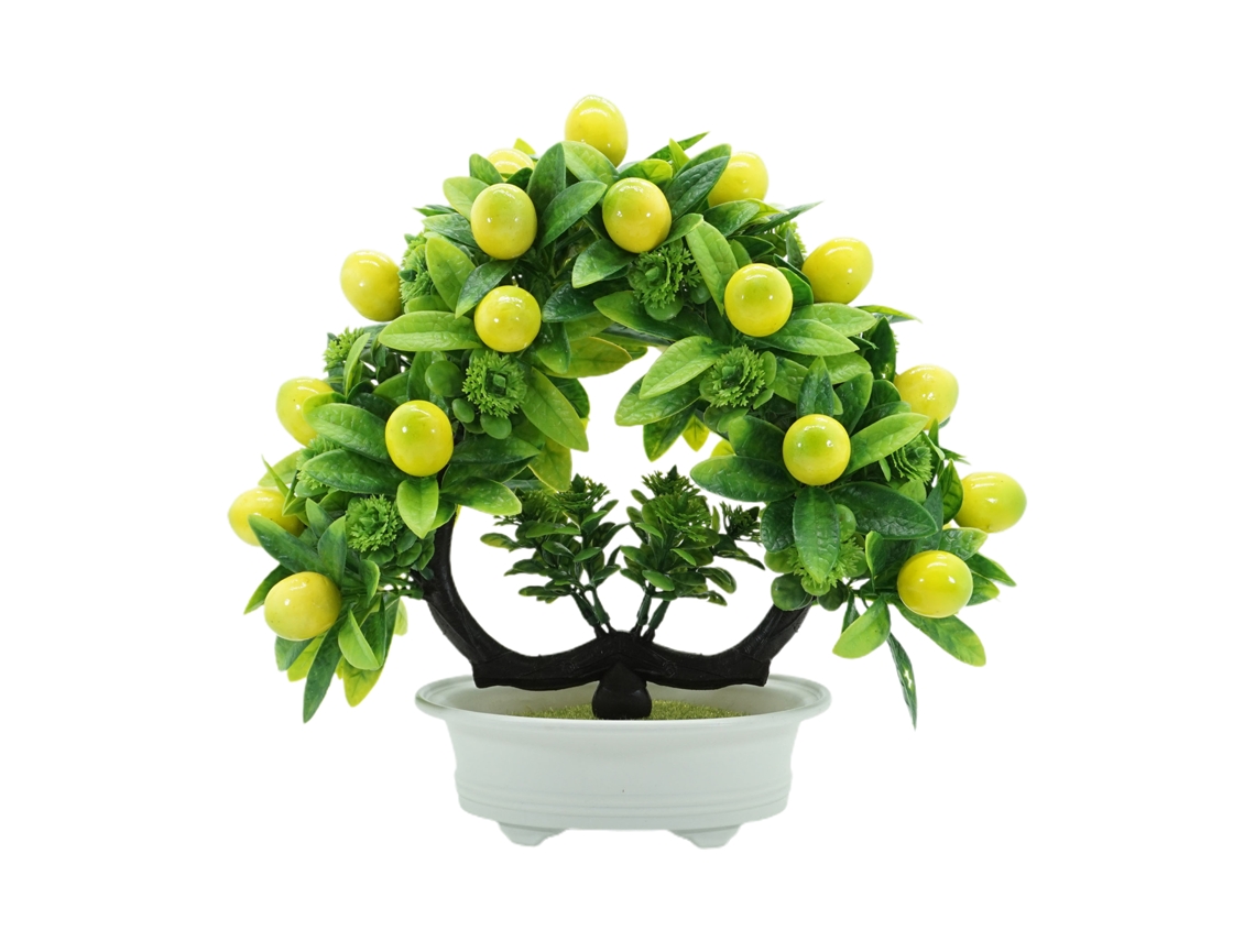 Laxiscreed Flor De Fruta Artificial Em Vaso Para Decoração De Ano Novo E Interior