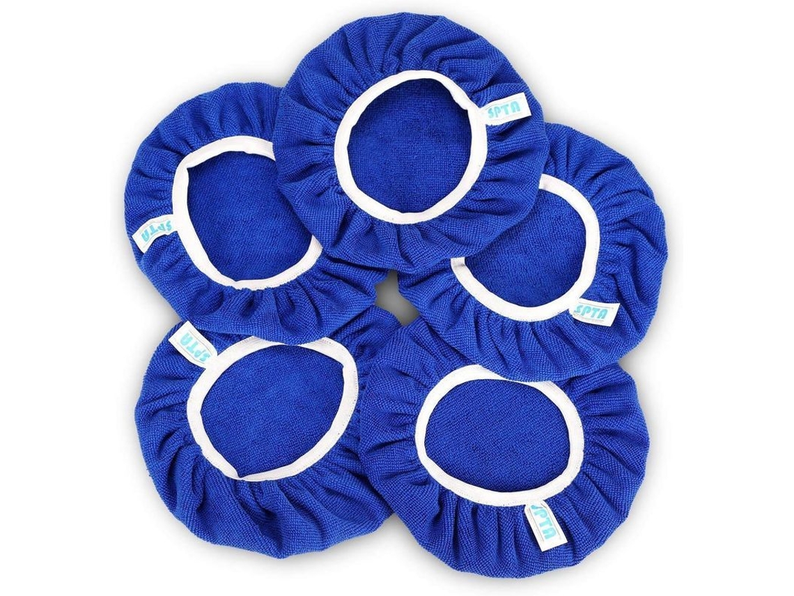 5 Peças De Toalhas De Polimento De Microfibra 125-150mm Para Lixadeira Orbital Carro Móveis Metal Madeira Laváveis Reutilizáveis