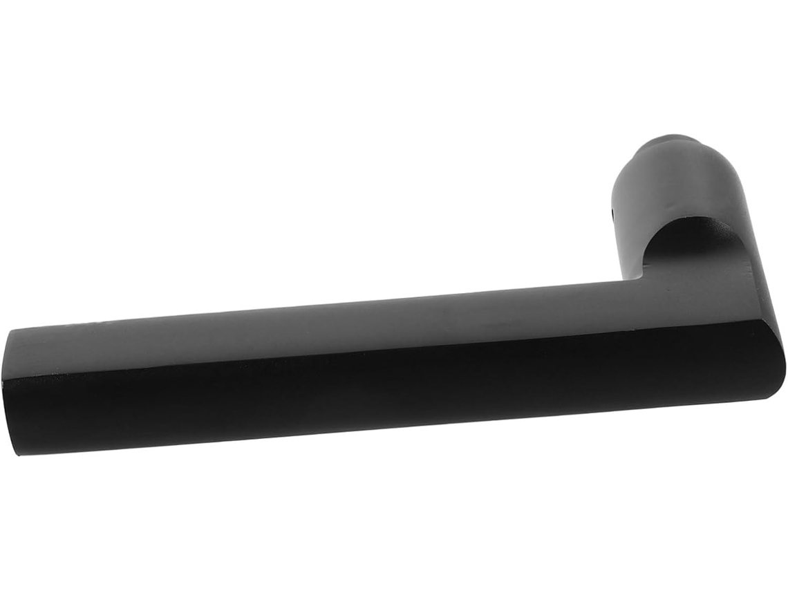 Puxador De Porta Com Design Elegante Para Quarto E Banheiro, Em Alumínio Preto, Universal E Resistente