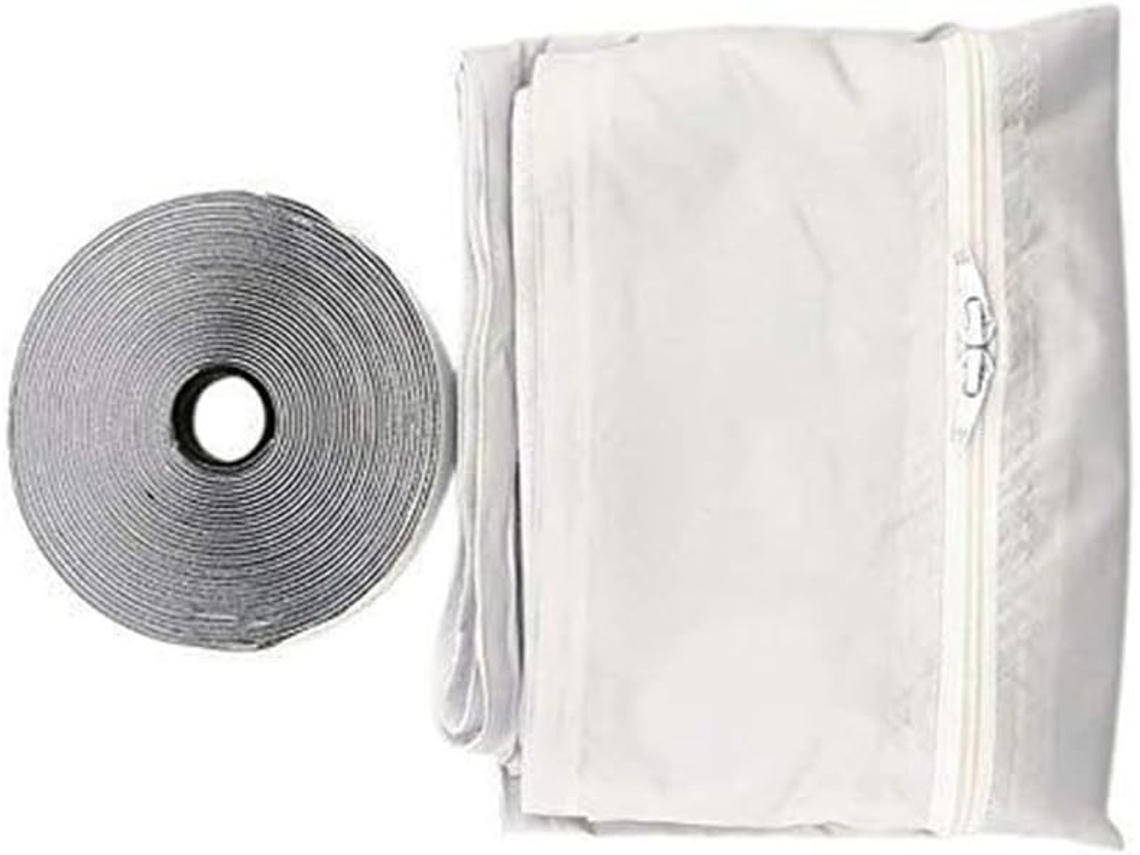 Kit De Vedação Para Janela Ar Condicionado 3 Metros Com Zíper Duplo E Secadora Portátil, Fita Isolante À Prova De
