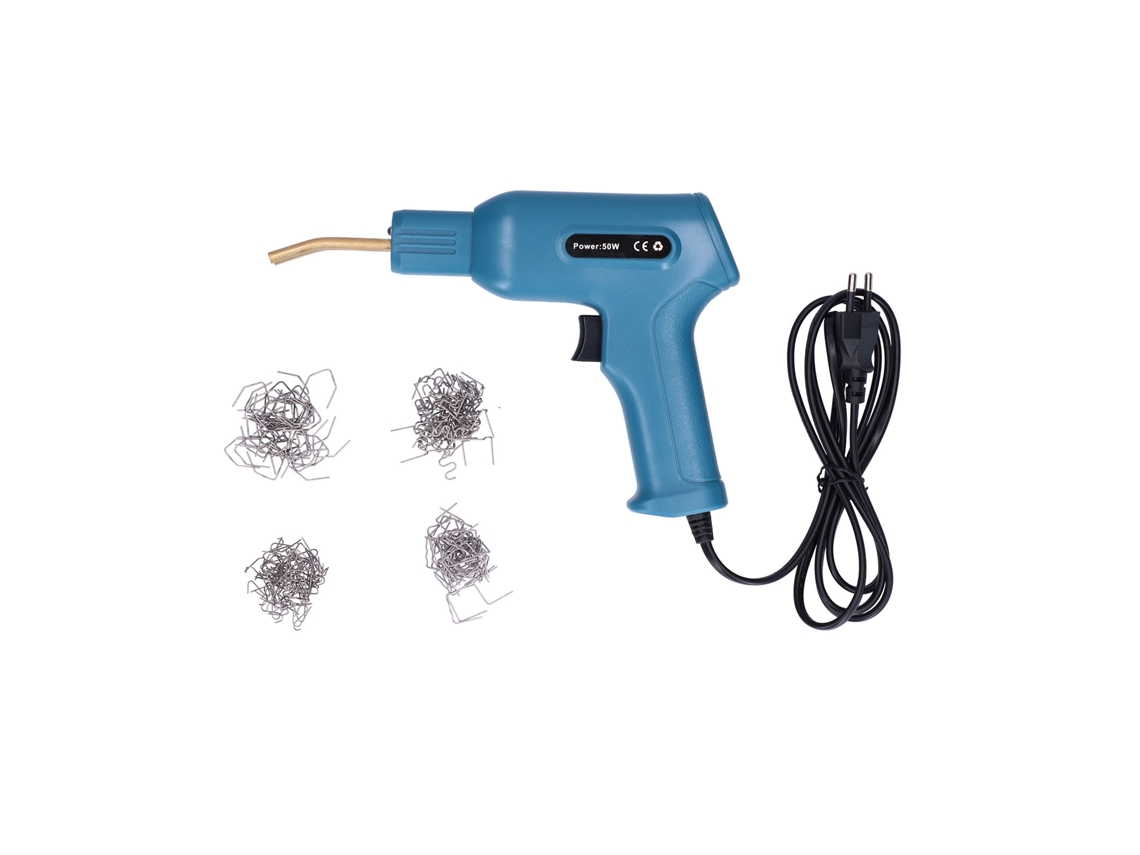 Máquina de Solda Plástica CHABERLU portátil, grampeador para reparos, soldagem para uso doméstico e jardim, cor ciano, plugue