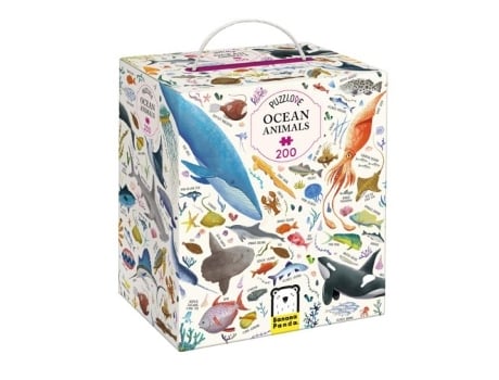 Livro Puzzlove Ocean Animals 200 Piezas 7 Años De Desconocido (espanhol)