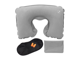 Almofada de Massagem BRILVIBERA para pescoço, suporte 360°, com redução de ruído, formato U
