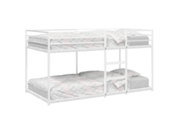 Vidaxl Beliche Sem Colchão 90x190 Cm Aço Branco