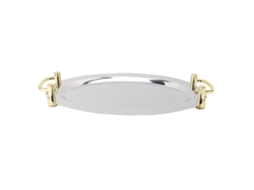 Prato de Aço Inox com Alça LAXISCREED 46cm