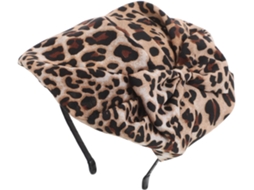 Faixa De Cabeça Elegante E Confortável Com Estampa De Leopardo Para Mulheres, Em Tecido.